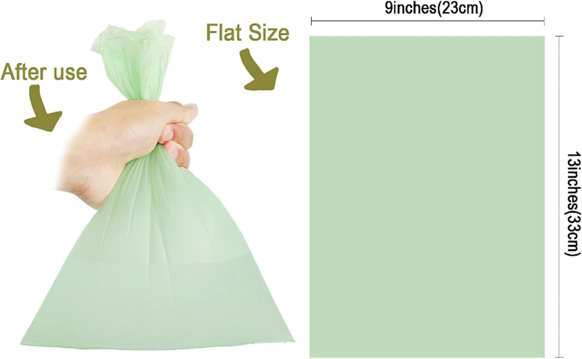 Leash Poop Bag Holder with 10 Rolls of Bags