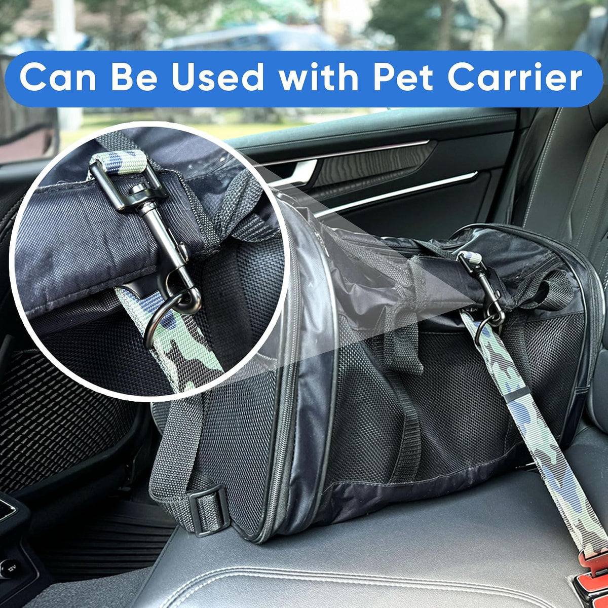 Adjustable Dog Seat Belt - Heavy-Duty Car Safety Strap for Small to Large Dogs