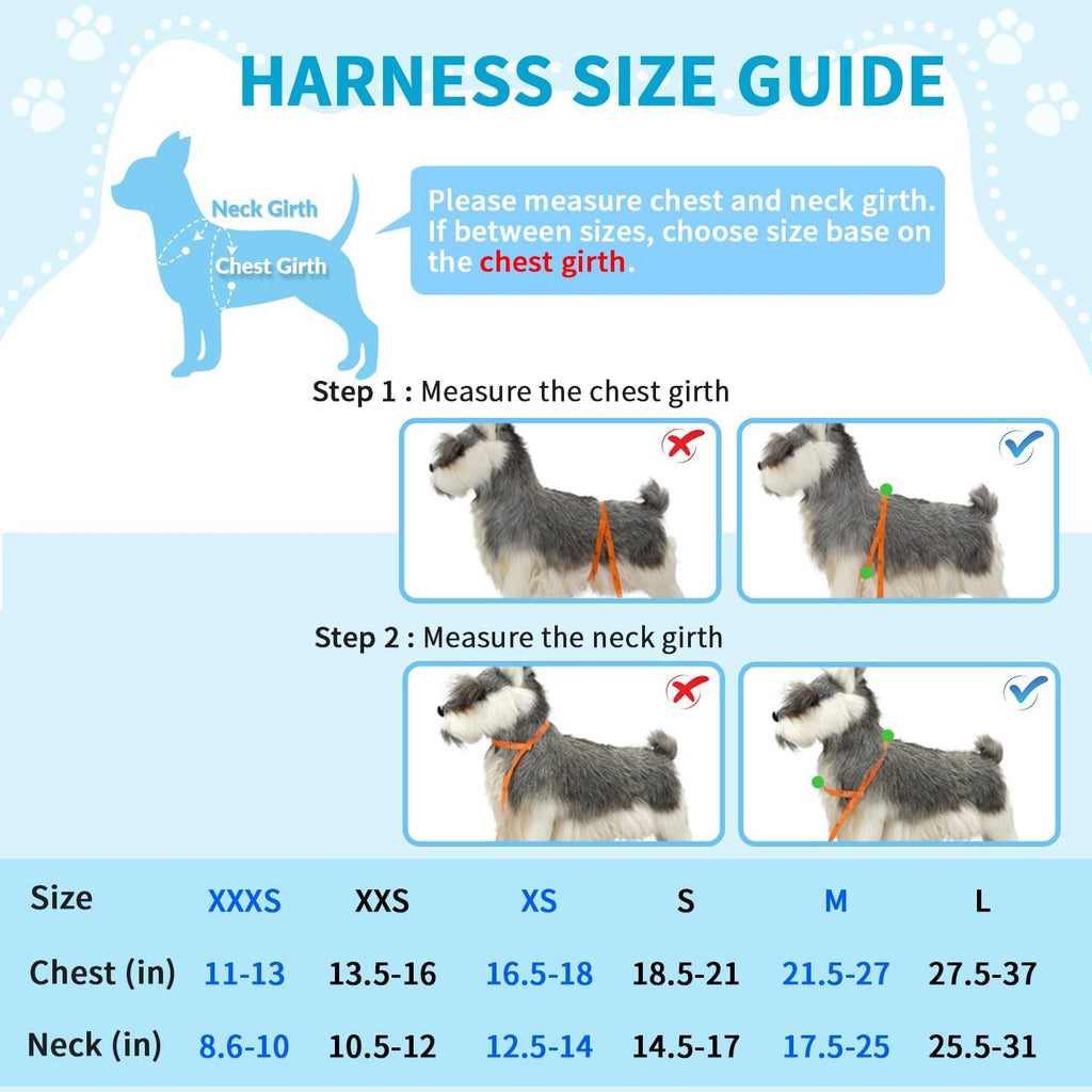 Padded Dog Car Harness with Seat Belt Tether - Small