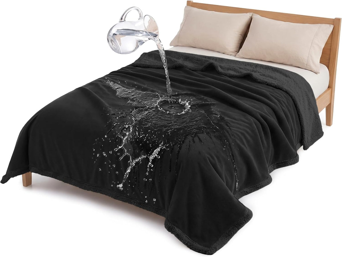 Waterproof Reversible Pet Blanket - 60 x 50 in, for Couch, Bed and Car